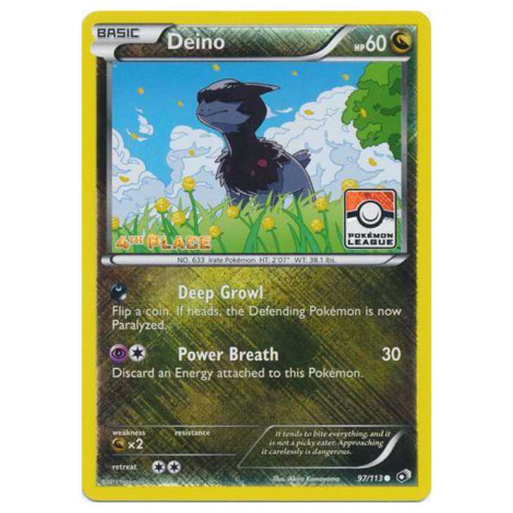 Deino *2ND/3RD/4TH PLACE STAMP* - League Promo - Holo
