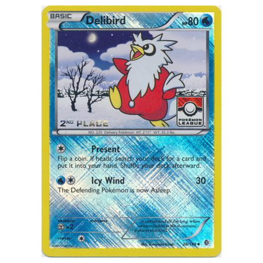 Delibird *2ND/3RD/4TH PLACE STAMP* - League Promo - Holo