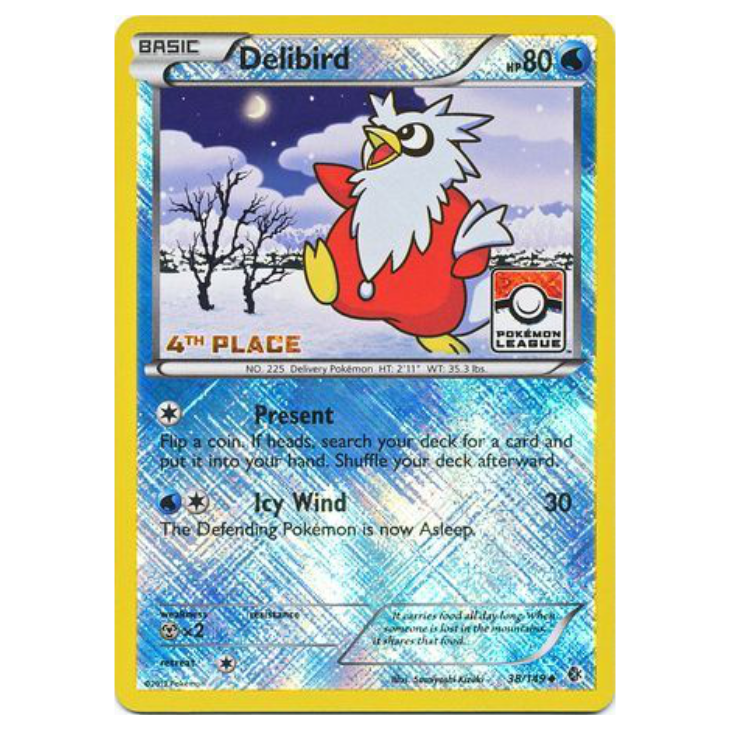 Delibird *2ND/3RD/4TH PLACE STAMP* - League Promo - Holo