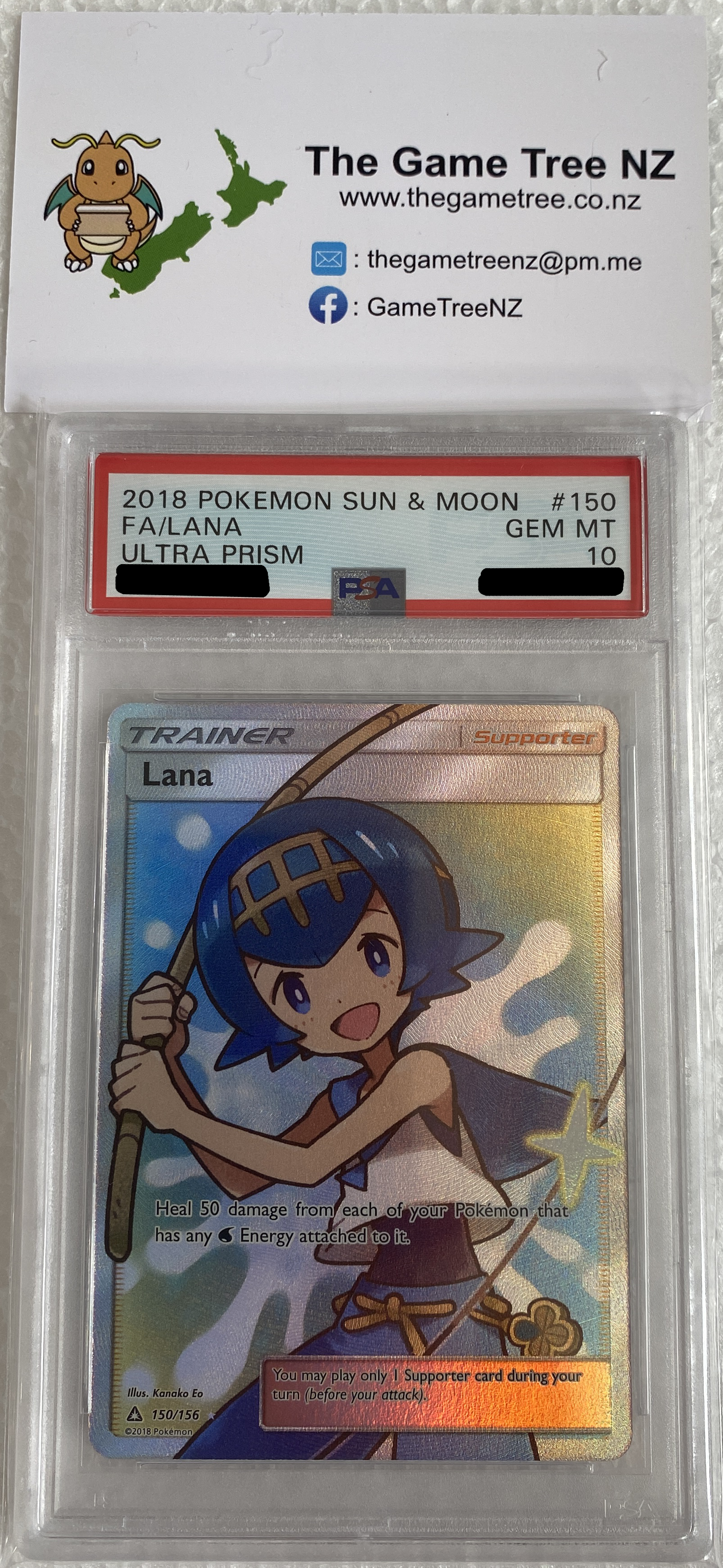 PSA 10 GEM MT Lana - Ultra Prism Full Art 150/156 – The Game Tree NZ