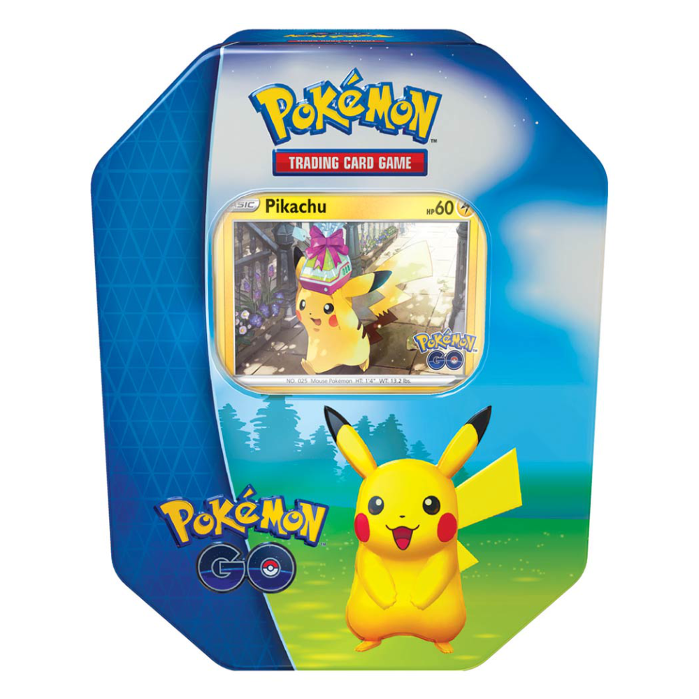 Pokemon Go Gift Tin featuring Blissey, Pikachu or Snorlax