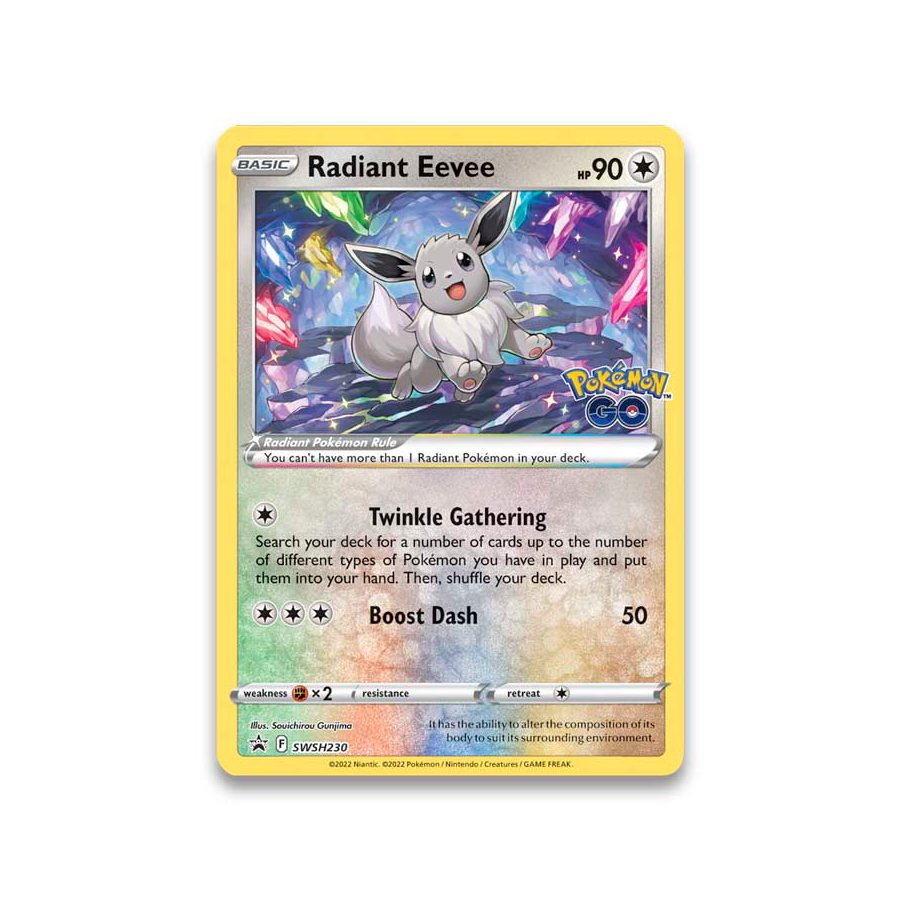 Radiant Eevee Pokemon Go Premium Collection