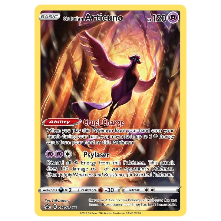 SWSH282 Galarian Articuno - Full Art Promo