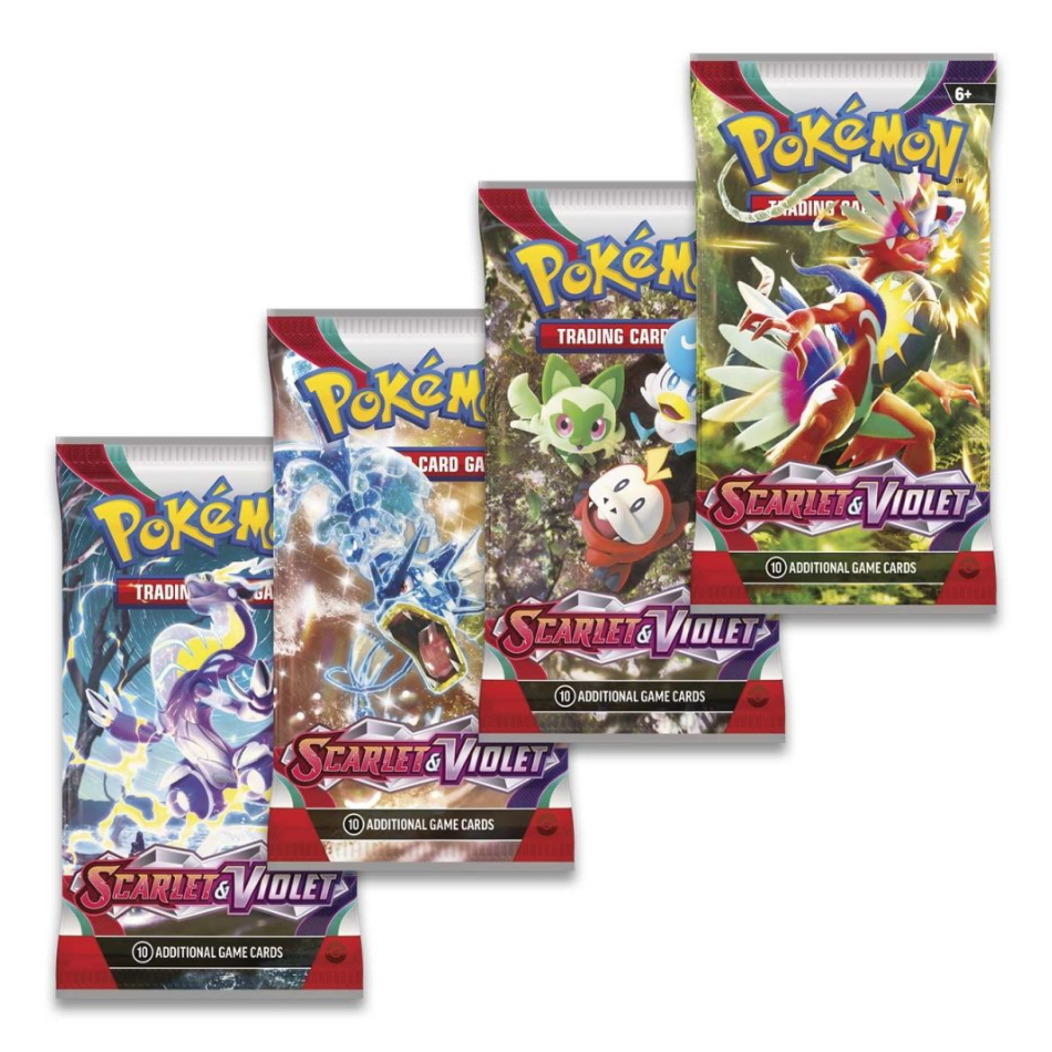 Scarlet & Violet 4x Booster Pack Art Set
