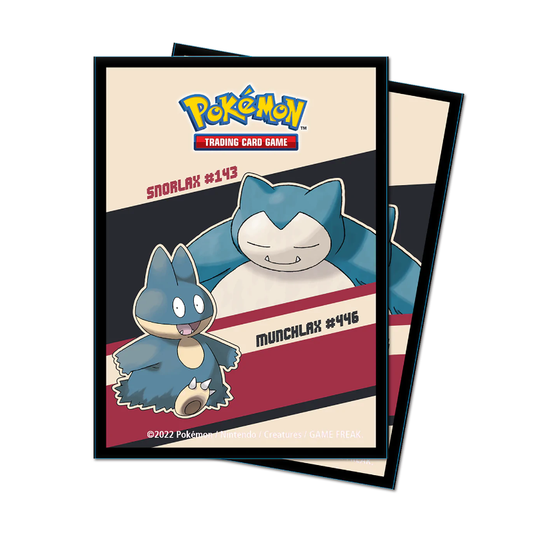 Ultra Pro - Snorlax and Munchlax 65ct Standard Deck Protector Sleeves