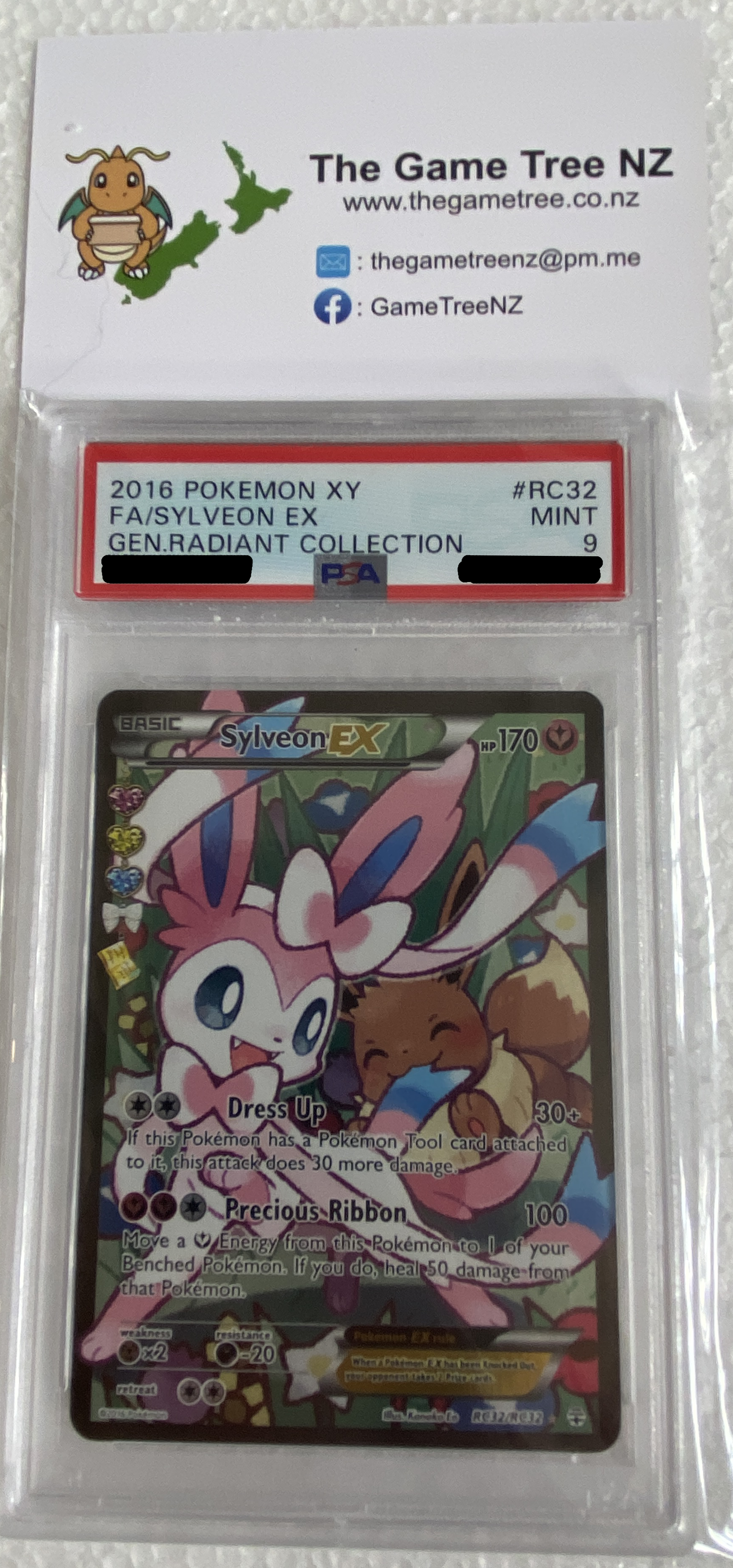 PSA 9 MINT Sylveon EX - Generations Radiant Collection Full Art RC32 – The  Game Tree NZ