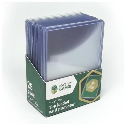 Top Loaded Card Protector Display - 3" x 4" 35pt by LPG