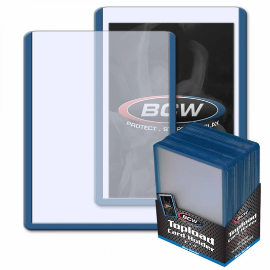 Topload Card Holder - Blue Border - 3" x 4" by BCW