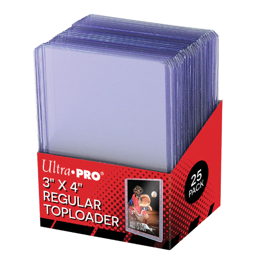Ultra Pro - Clear Regular Toploaders 3" x 4" Standard Size 25ct