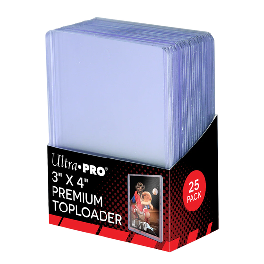 Ultra Pro - Clear Premium Toploaders 3" x 4" Standard Size 25ct