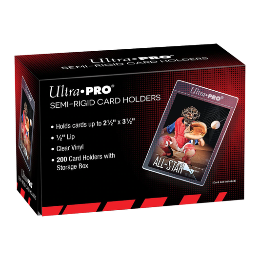 Ultra Pro - Standard Size Semi-Rigid Card Holders with 1/2" Lip