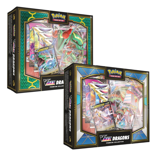 VMAX Dragons Premium Collection featuring Rayquaza and Duraludon