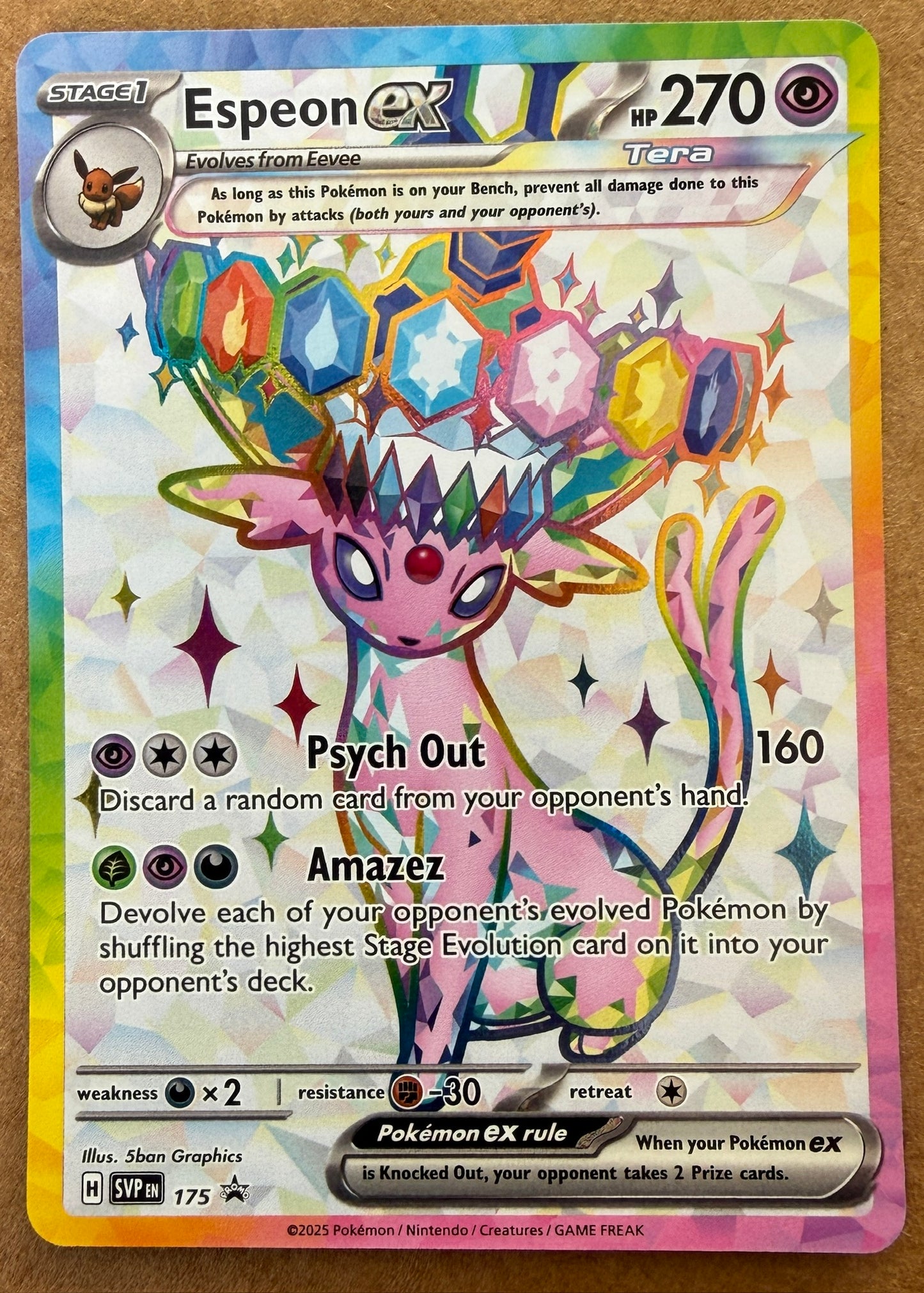 SVP175 Espeon ex - Holo Promo