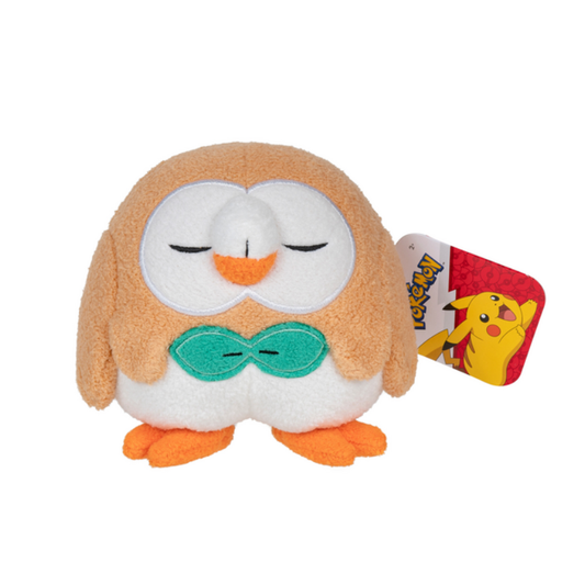 Pokemon 13cm Sleeping Plush - Rowlet