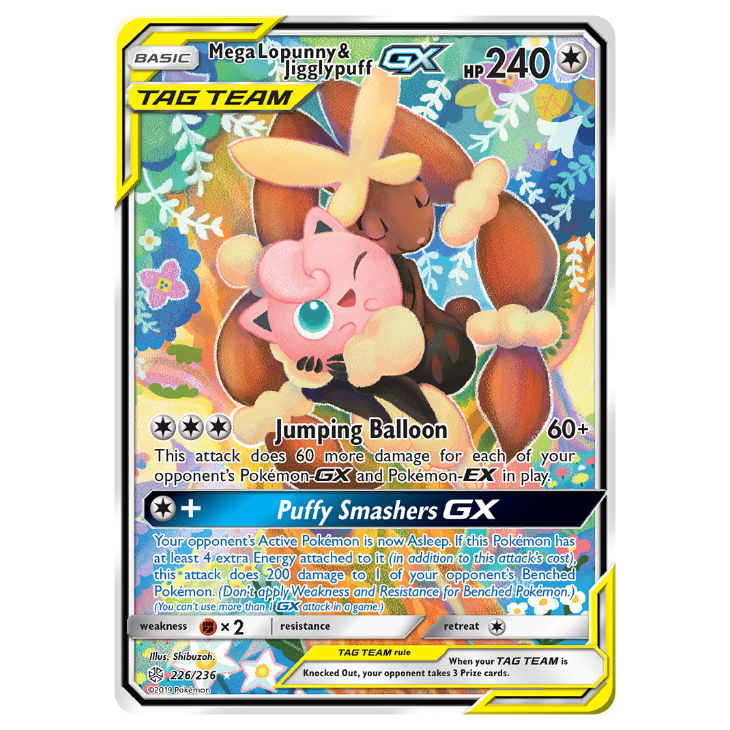 Mega Lopunny & Jigglypuff GX - Cosmic Eclipse - 226/236 - Alt. Art