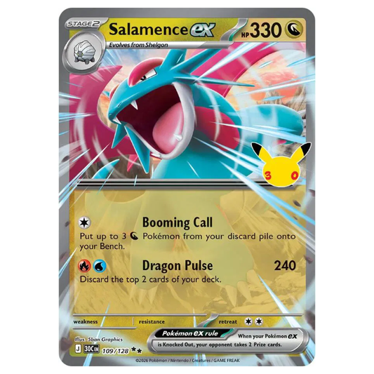 Salamence ex - 30th Celebration - 109/128 - Double Rare