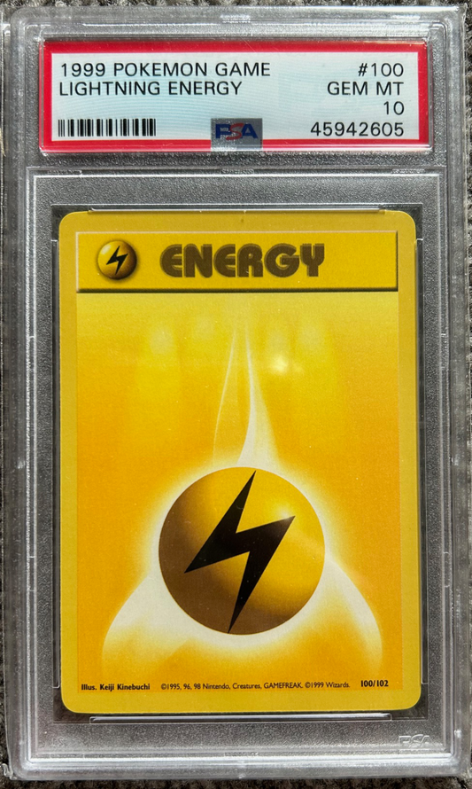 PSA 10 GEM MT Lightning Energy - Base Set - 100/102