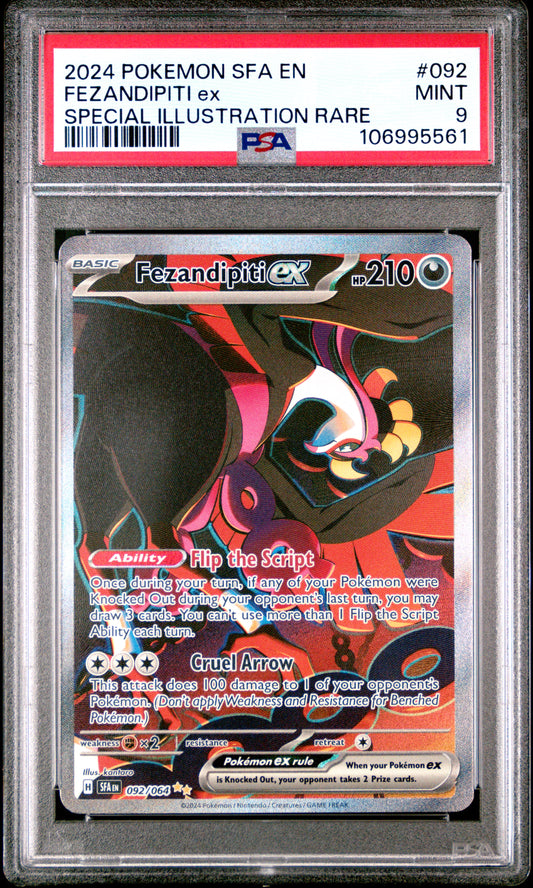 PSA 9 MINT Fezandipiti ex - Shrouded Fable SIR 092/064