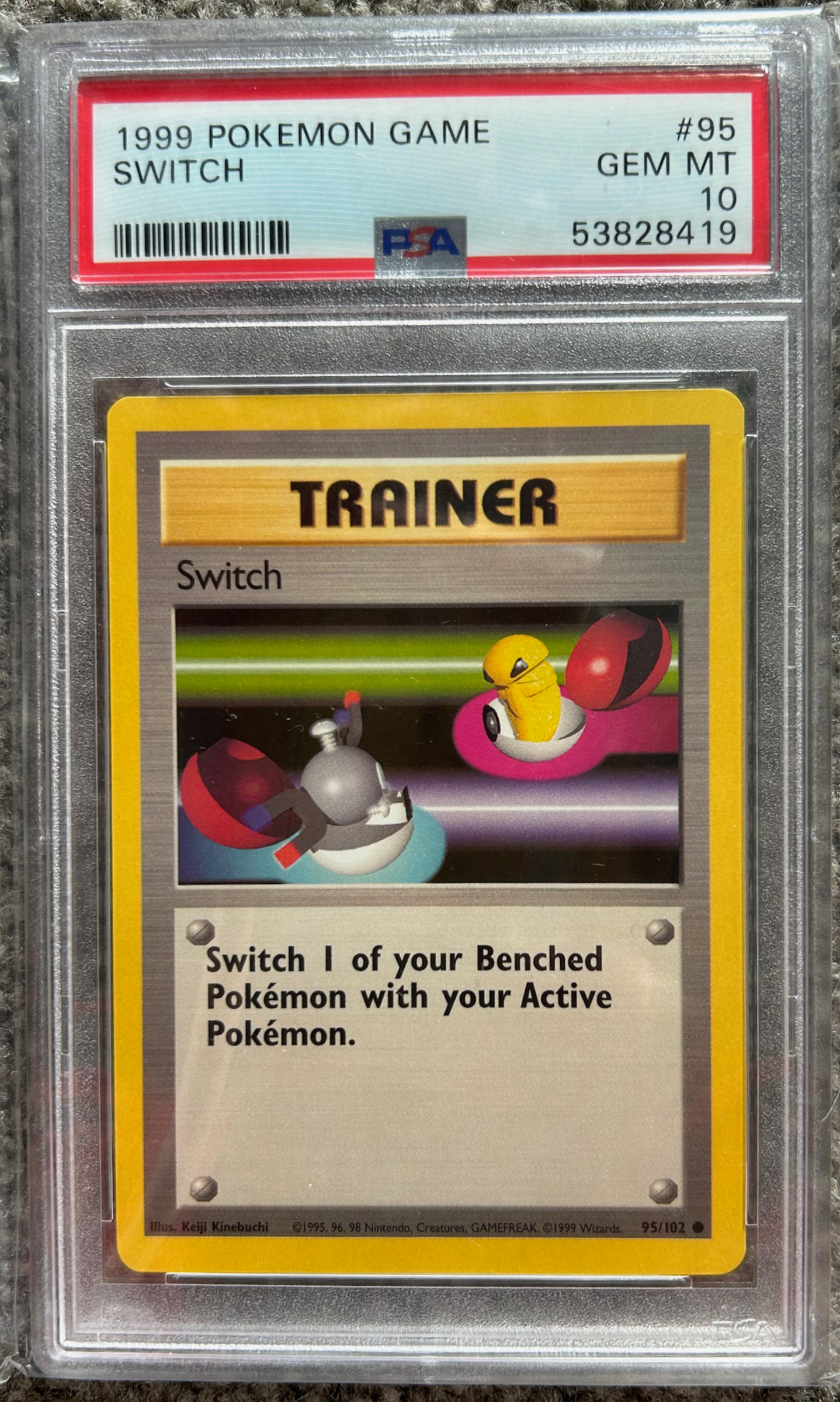 PSA 10 GEM MT Switch - Base Set Common 95/102 – The Game Tree NZ