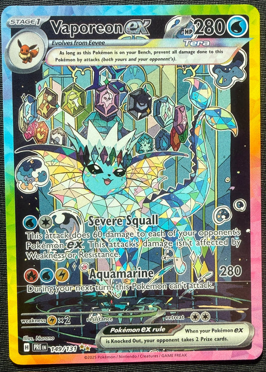 Vaporeon ex - Prismatic Evolutions - 149/131 - Special Illustration Rare