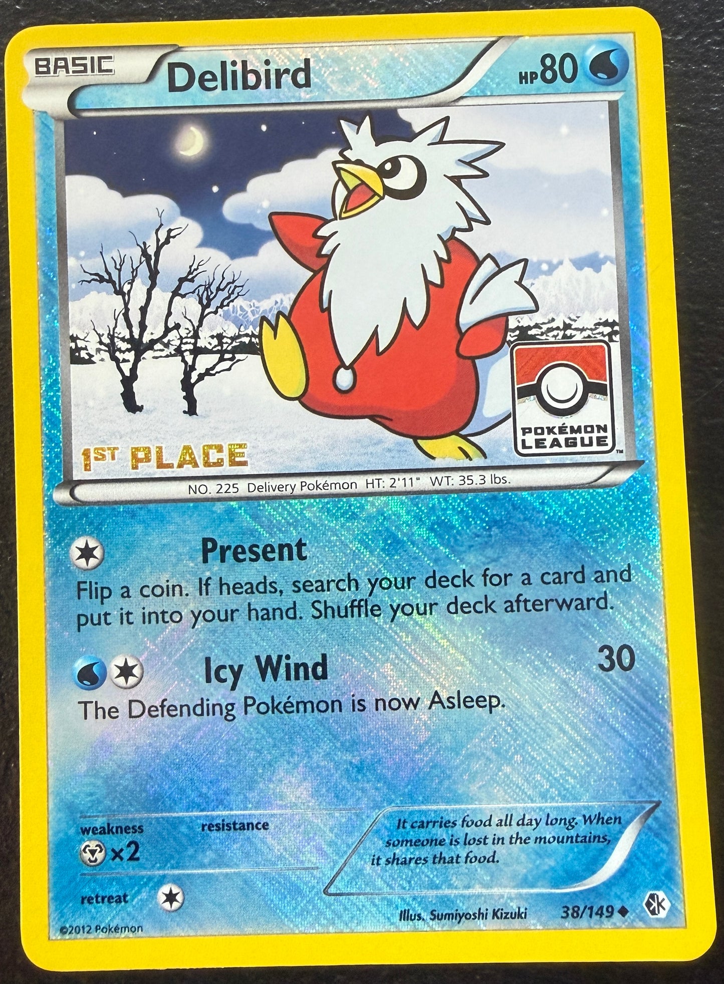 Delibird *1ST PLACE STAMP* - League Promo - Holo