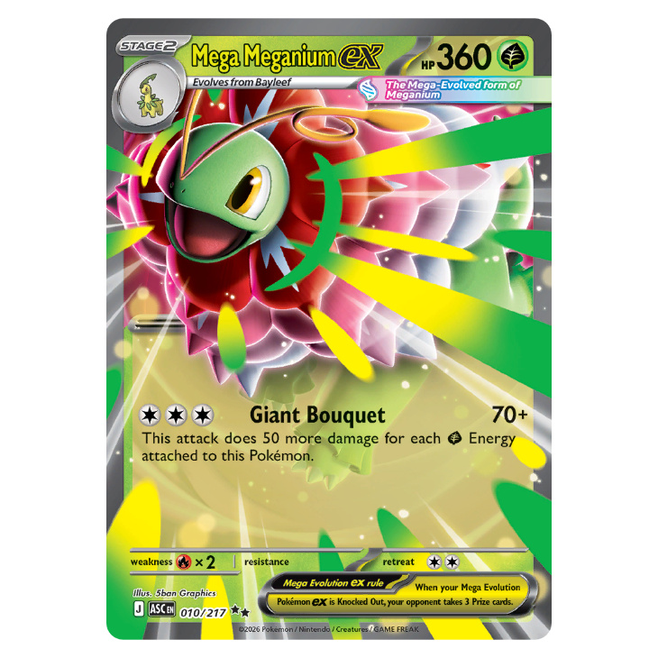 Mega Meganium ex - Ascended Heroes - 010/217 - Double Rare