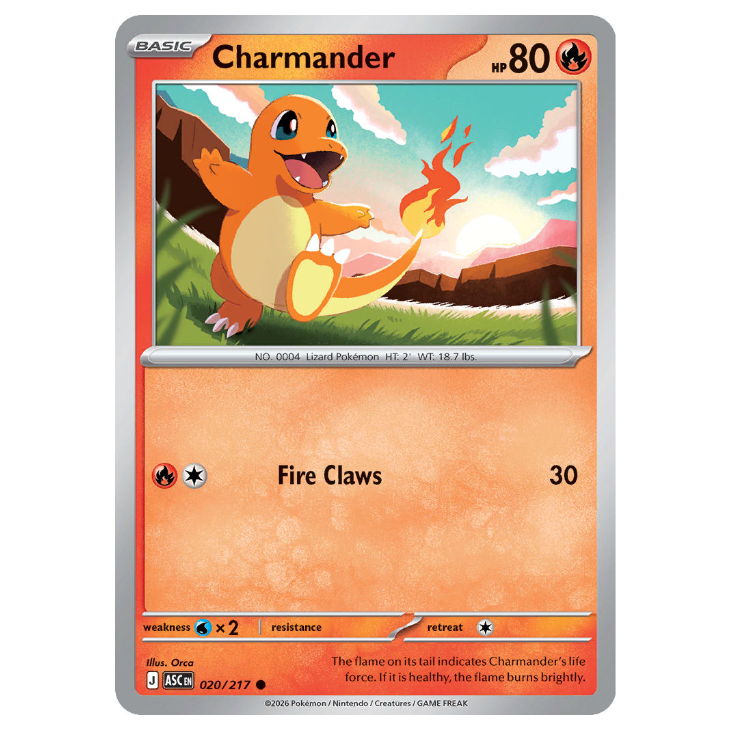 Charmander - Ascended Heroes - 020/217 - Promo Holo "common"