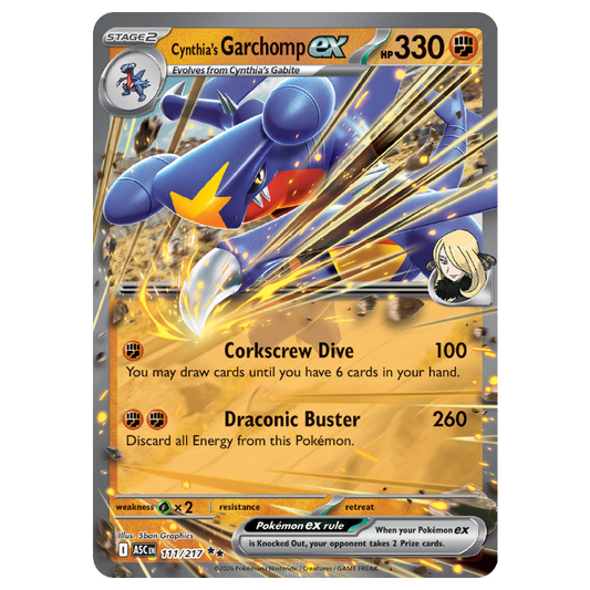 Cynthia's Garchomp ex - Ascended Heroes - 111/217 - Double Rare