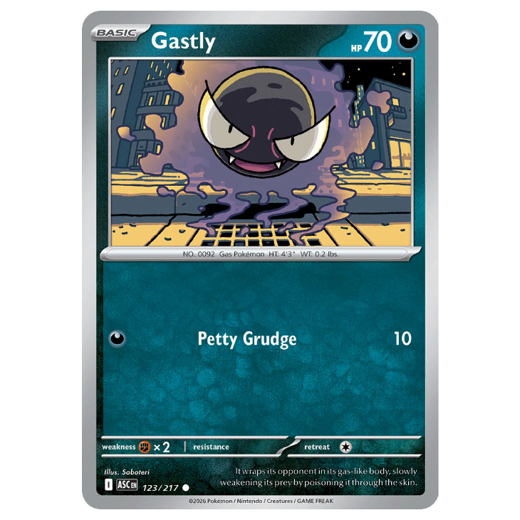 Gastly - Ascended Heroes - 123/217 - Promo Holo "common"