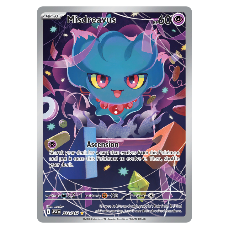 Misdreavus - Ascended Heroes - 233/217 - Illustration Rare