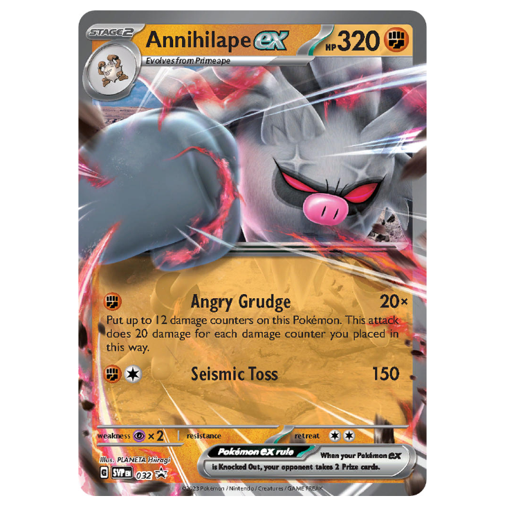 SVP032 Annihilape ex 3-Card Promo Set - Holo Promos (Mankey, Primeape & Annihilape ex)