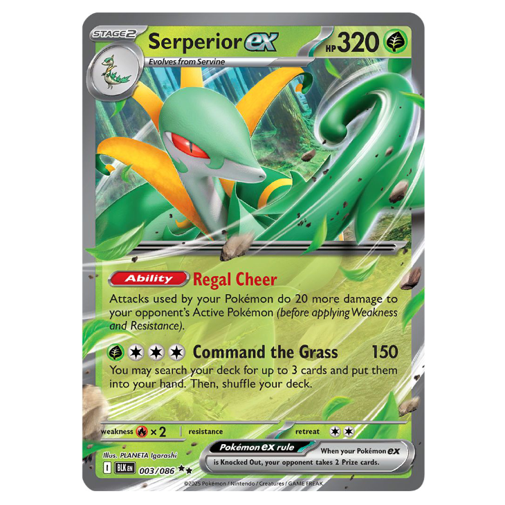 Serperior ex - Black Bolt - 003/086 - Double Rare