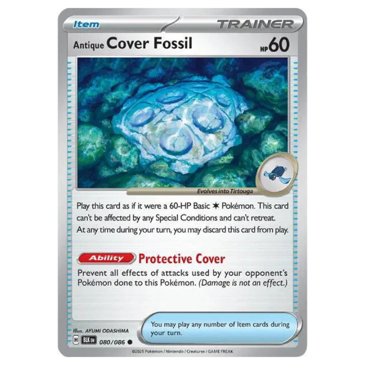 Antique Clover Fossil - Black Bolt - 080/086 - Common