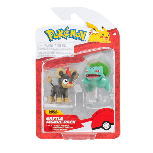 Pokemon Battle Figure Pack - Litleo & Bulbasaur