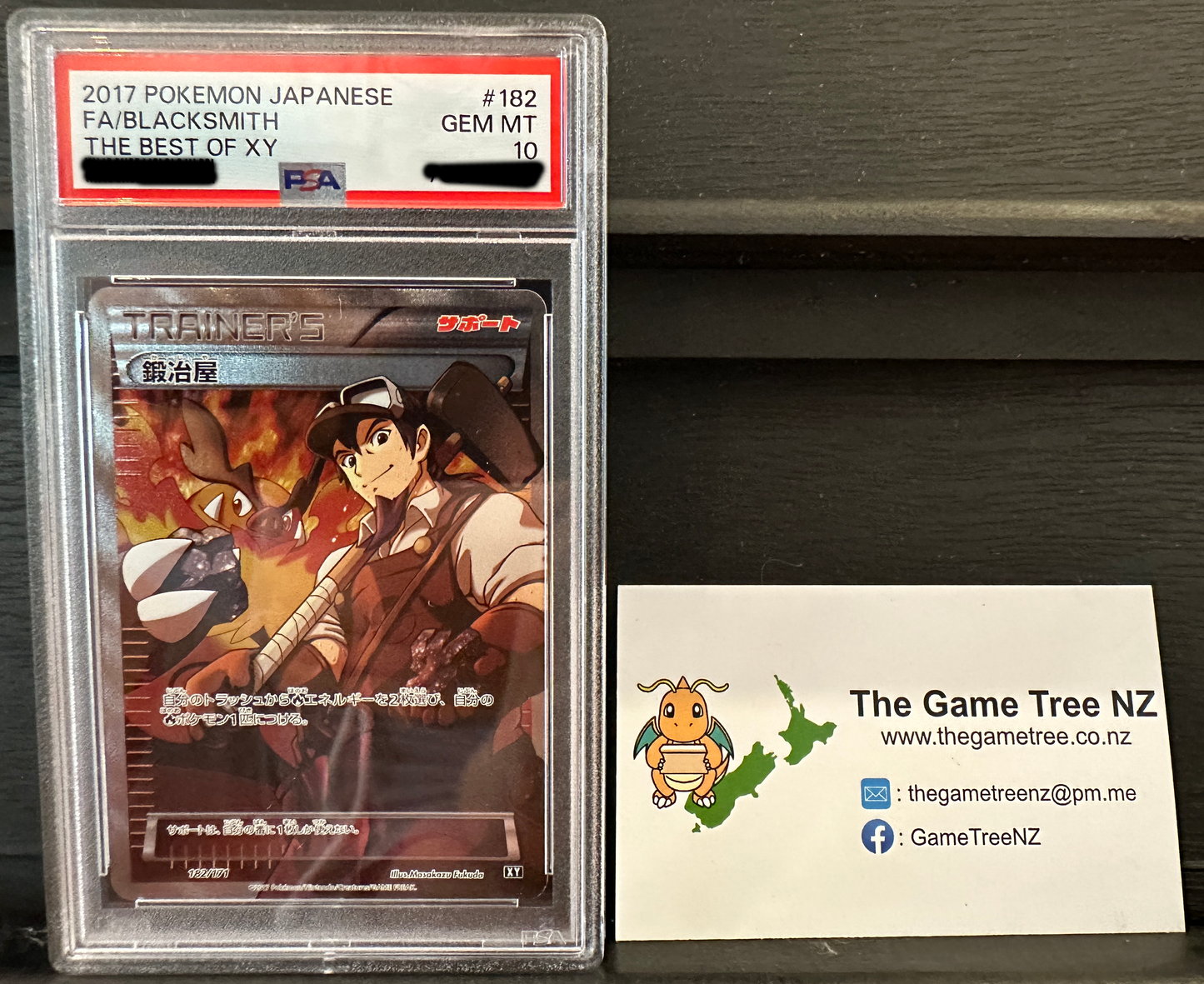 PSA 10 GEM MT Blacksmith - The Best of XY Full Art 182/171 *Japanese*