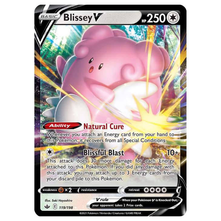 Blissey V - Chilling Reign - 119/198 - Holo Ultra Rare