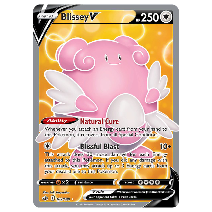 Blissey V - Chilling Reign - 182/198- Holo Ultra Rare Full Art