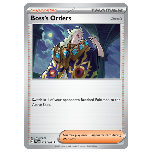 Boss's Orders - Paldea Evolved - 172/193 - Rare (Non-Holo)