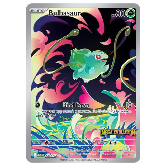 *SEALED* Bulbasaur Mega Evolution Stamped - 133/132