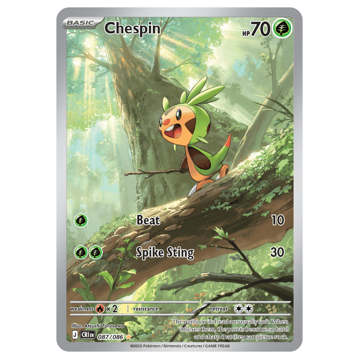 Chespin - Chaos Rising - 087/086 - Illustration Rare