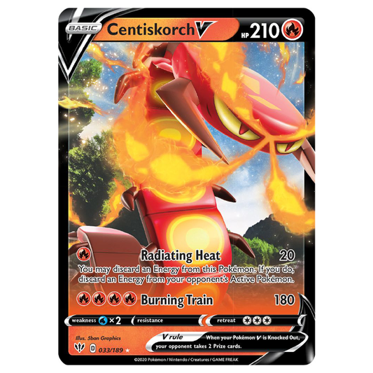 Centiskorch V - Darkness Ablaze - 033/189 - Holo Ultra Rare