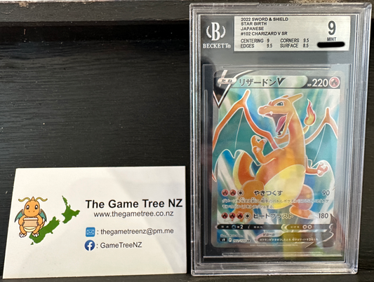 BECKETT 9 MINT Charizard V - Star Birth Full Art 102/100 *Japanese*
