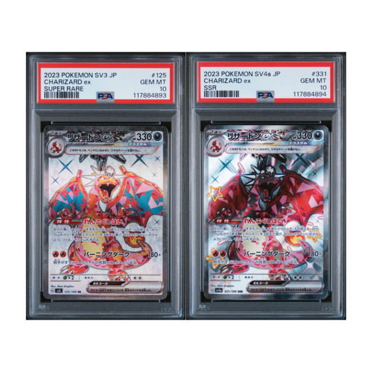 **Sequential Slabs!** PSA 10s Charizard ex SR 125/108 & Charizard ex SSR 331/190 *Japanese*