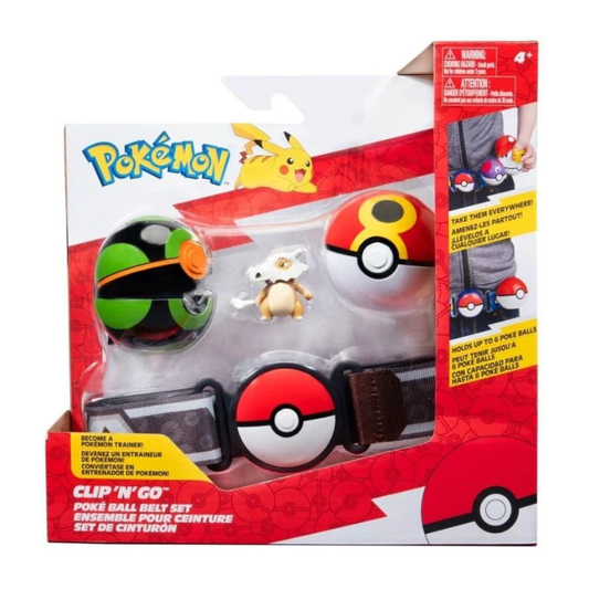 Pokemon Clip N Go Poke Ball Belt Set - Cubone