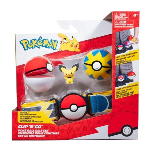 Pokemon Clip N Go Poke Ball Belt Set - Pichu
