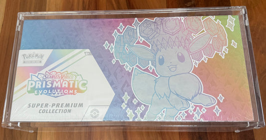 Acrylic Prismatic Evolutions Super Premium Collection (SPC) Display