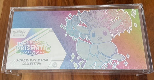 Acrylic Prismatic Evolutions Super Premium Collection (SPC) Display
