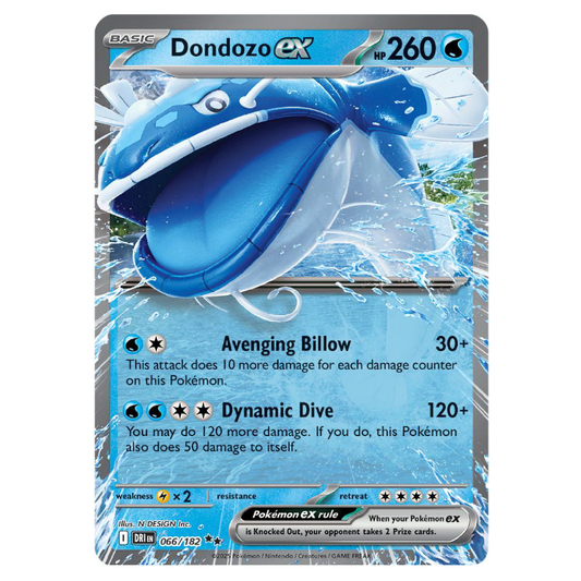 Dondozo ex - Destined Rivals - 066/182 - Double Rare
