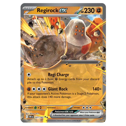 Regirock ex - Destined Rivals - 101/182 - Double Rare