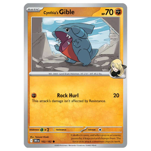 Cynthia's Gible - Destined Rivals - 102/182 - Common